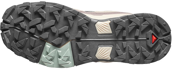 Кроссовки женские Salomon X Ultra 5 Gtx Desert Tan/White Pepper/Green Milieu - Фото 6 большая