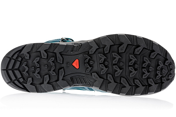 Треккинговые кроссовкиженские Salomon X Ultra Mid 3 Aero Mallard Blue/Reflecting Pond/Tropical Green - Фото 2 большая