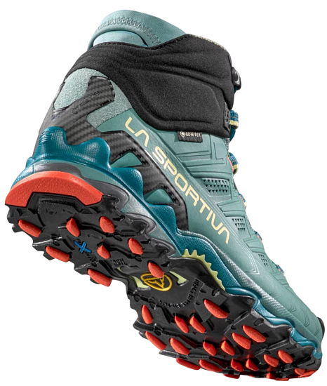 Кроссовки женские La Sportiva Ultra Raptor II Mid Leather Gtx Juniper/Carbon - Фото 2 большая