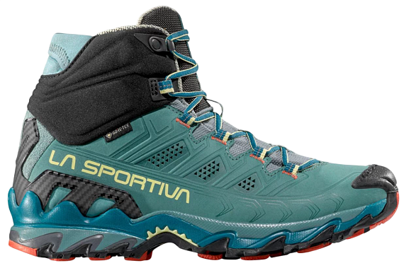 Кроссовки женские La Sportiva Ultra Raptor II Mid Leather Gtx Juniper/Carbon - Фото 1 большая