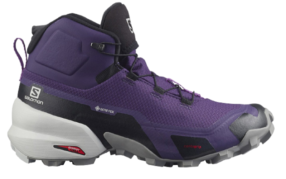Кроссовки женские Salomon Cross Hike Mid GTX Grape/Frost Gray/Royal Lilac - Фото 1 большая