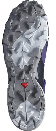 Кроссовки женские Salomon Cross Hike Mid GTX Grape/Frost Gray/Royal Lilac - Фото 4 большая