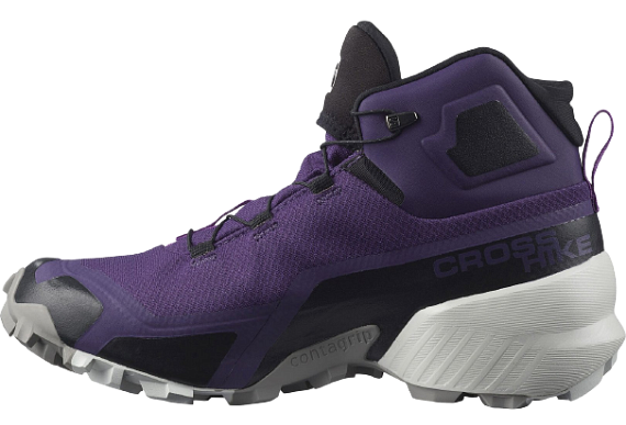 Кроссовки женские Salomon Cross Hike Mid GTX Grape/Frost Gray/Royal Lilac - Фото 5 большая