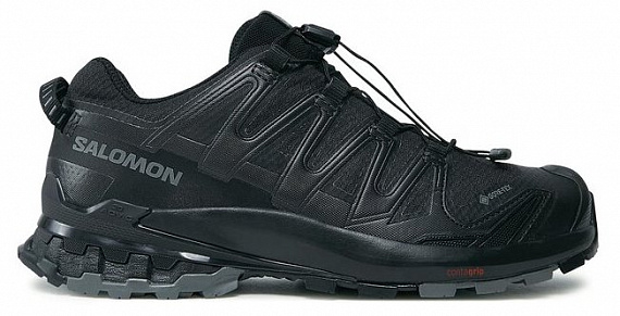 Кроссовки женские Salomon Xa Pro 3D V9 Gtx Black/Phantom/Pewter - Фото 1 большая