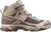 Кроссовки женские Salomon X Ultra 5 Mid Gtx Iron/Desert Tan/Green Milieu