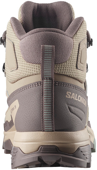 Кроссовки женские Salomon X Ultra 5 Mid Gtx Iron/Desert Tan/Green Milieu - Фото 5 большая