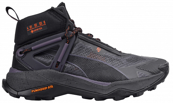 Кроссовки женские Puma Explore Nitro Mid Gtx Black/Mid Plum/Flame - Фото 1 большая