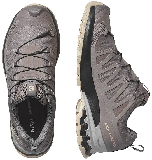 Кроссовки женские Salomon Xa Pro 3D V9 Gtx Pkiten/Black/Gull - Фото 2 большая