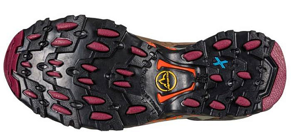 Кроссовки женские La Sportiva Ultra Raptor II Leather Wide Gtx Taupe/Red Plum - Фото 6 большая