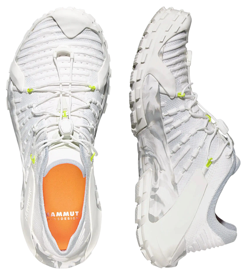 Кроссовки женские Mammut Hueco Knit II Low White/White - Фото 5 большая