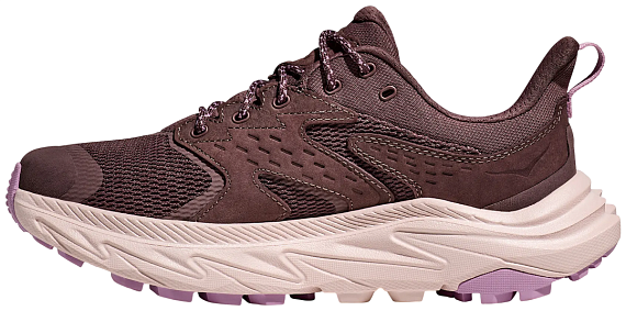 Кроссовки женские Hoka Anacapa 2 Low Gtx Бордовый/Розовый - Фото 3 большая