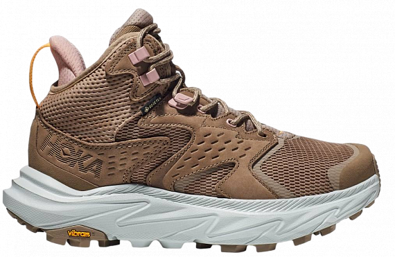 Кроссовки женские Hoka Anacapa 2 Mid Gtx Dune/Ice Flow - Фото 1 большая