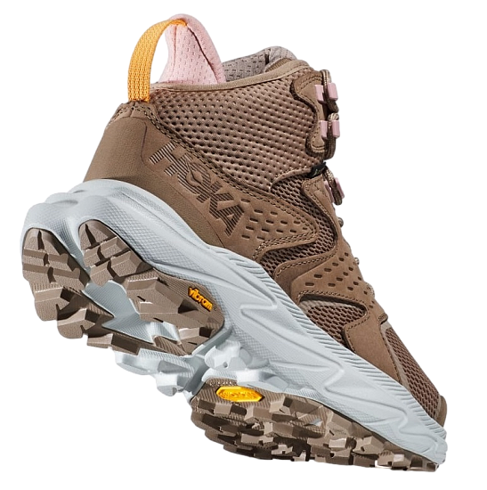 Кроссовки женские Hoka Anacapa 2 Mid Gtx Dune/Ice Flow - Фото 4 большая