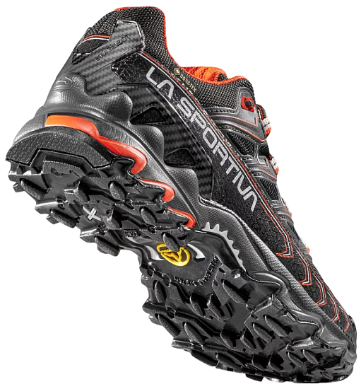 Кроссовки женские La Sportiva Ultra Raptor II Gtx Black/Cherry Tomato - Фото 7 большая
