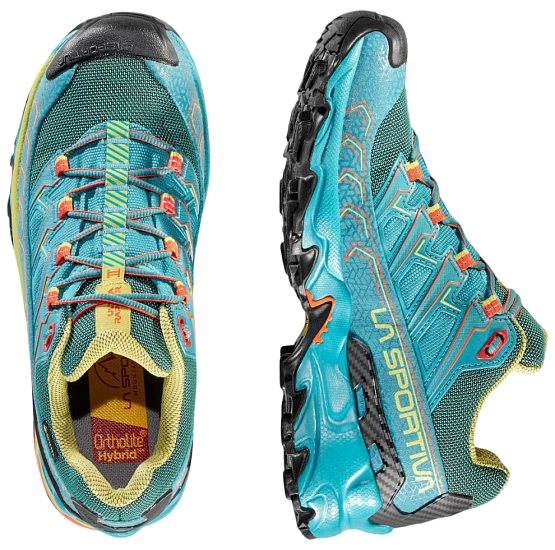 Кроссовки женские La Sportiva Ultra Raptor II Gtx Lagoon/Green Banana - Фото 4 большая