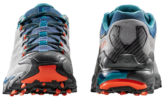 Кроссовки женские La Sportiva Ultra Raptor II Leather GTX Grey/Cherry Tomato - Фото 6 большая