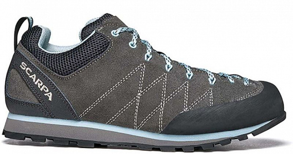 Ботинки женские Scarpa Crux Shark/Blue Radiance - Фото 1 большая