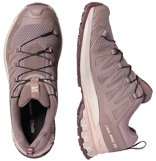 Кроссовки женские Salomon Xa Pro 3D V9 Iron/Shadow Gray/Huckleberry - Фото 2 большая