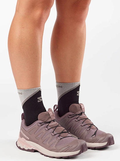 Кроссовки женские Salomon Xa Pro 3D V9 Iron/Shadow Gray/Huckleberry - Фото 4 большая