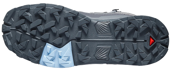 Кроссовки женские Salomon X Ultra 5 Mid Gtx Asphalt/Castlerock/Brunnera Blue - Фото 7 большая