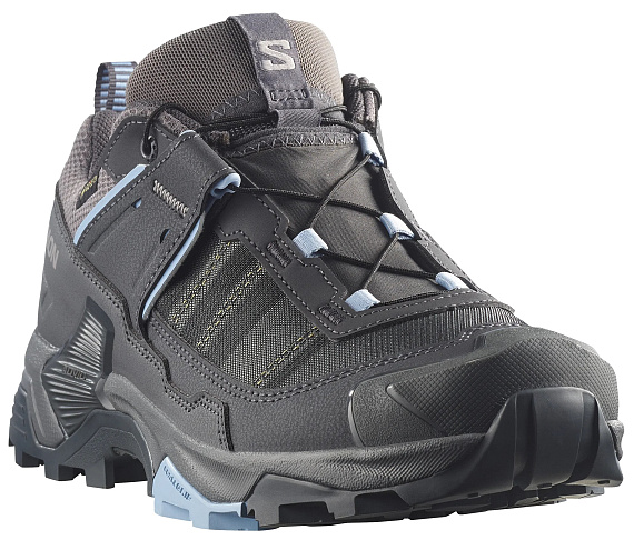 Кроссовки женские Salomon X Ultra 5 Gtx Asphalt/Castlerock/Brunnera Blue - Фото 4 большая
