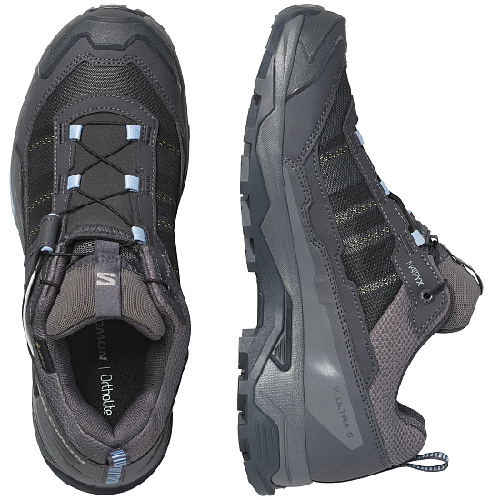 Кроссовки женские Salomon X Ultra 5 Gtx Asphalt/Castlerock/Brunnera Blue - Фото 2 большая