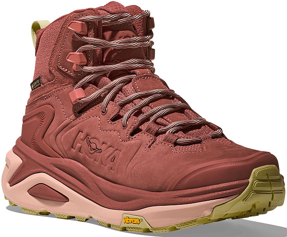 Кроссовки женские Hoka Kaha 3 Gtx Rouge/Rose Latte - Фото 2 большая