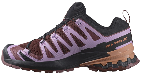 Кроссовки женские Salomon Xa Pro 3D V9 Rum Raisin/Orchid Bouquet/Canyon Clay - Фото 2 большая