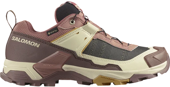 Кроссовки женские Salomon X Ultra 5 Gtx Burlwood/French Roast/Rattan - Фото 1 большая