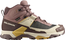 Кроссовки женские Salomon X Ultra 5 Mid Gtx Burlwood/French Roast/Rattan