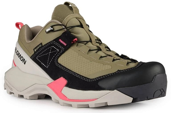 Кроссовки женские Salomon X Ultra Alpine Gtx Aloe/Nine Iron/Rouge Red - Фото 2 большая