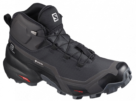 Кроссовки женские Salomon Cross Hike Mid GTX Phantom/Bk - Фото 1 большая