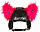 Украшение на шлем Eisbar Helmet Lux Horn Light Pink - Фото 1 малая