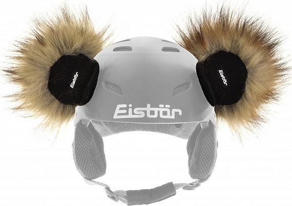 Украшение на шлем Eisbar Teddy Ears Real-Schwarz - Фото 1 большая