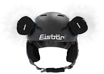 Украшение на шлем Eisbar Teddy Ears Weiss/Schwarz