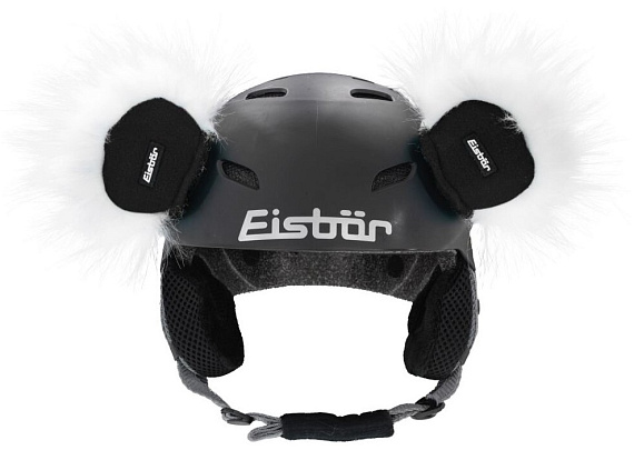 Украшение на шлем Eisbar Teddy Ears Weiss/Schwarz - Фото 1 большая