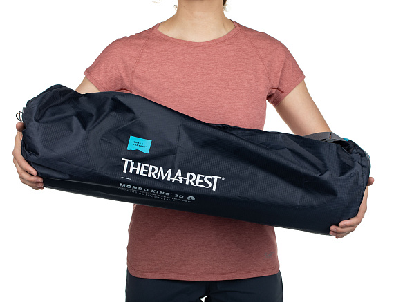 Коврик самонадувающийся Therm-a-Rest Mondoking 3D Large Blue - Фото 10 большая