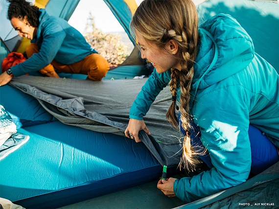 Коврик самонадувающийся Therm-a-Rest Mondoking 3D XXLarge Lion's Blue - Фото 3 большая