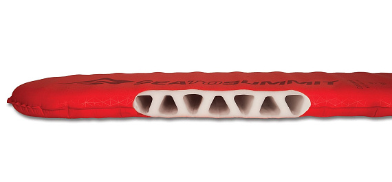 Коврик самонадувающийся Sea to Summit Comfort Plus Self Inflating Rectangular Wide Red - Фото 4 большая