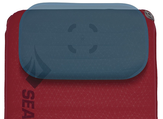 Коврик самонадувающийся Sea to Summit Comfort Plus Self Inflating Rectangular Wide Red - Фото 5 большая