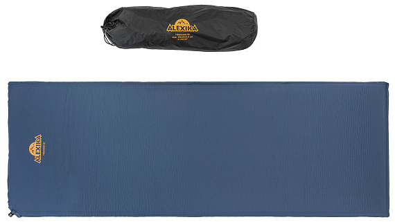 Коврик cамонадувающийся Alexika Trekking 60 Navy Blue - Фото 2 большая