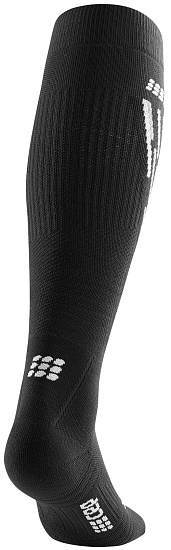 Компрессионные гольфы женские CEP C211W для катания на лыжах чёрный/антрацит - Фото 4 большая