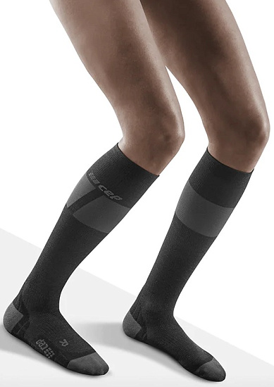 Компрессионные гольфы женские CEP C230W для лыжных гонок чёрный - Фото 4 большая