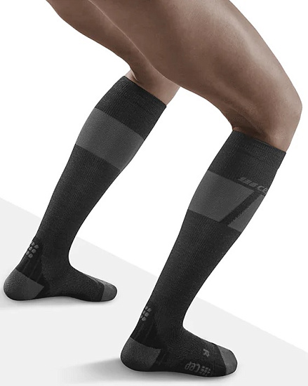 Компрессионные гольфы женские CEP C230W для лыжных гонок чёрный - Фото 5 большая