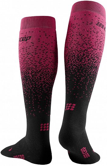 Носки женские CEP C283W Snowfall Black/Purple - Фото 3 большая