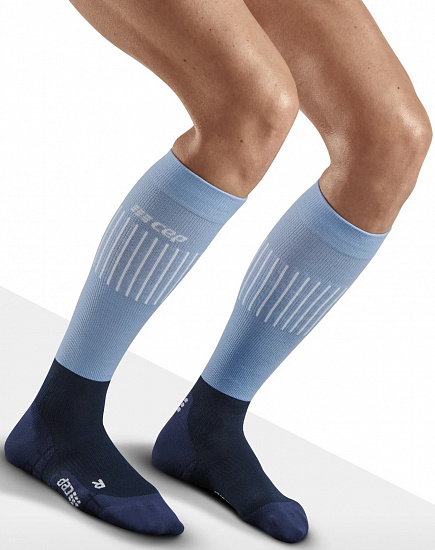 Носки мужские CEP C233M Ski Ultralight Compression Tall Light Blue/Blue - Фото 3 большая