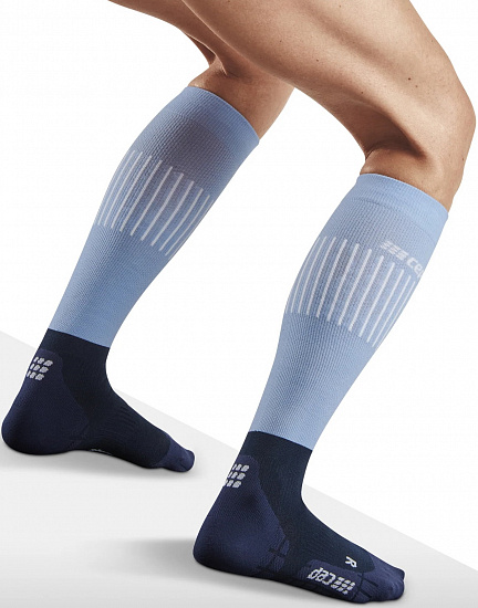 Носки мужские CEP C233M Ski Ultralight Compression Tall Light Blue/Blue - Фото 4 большая