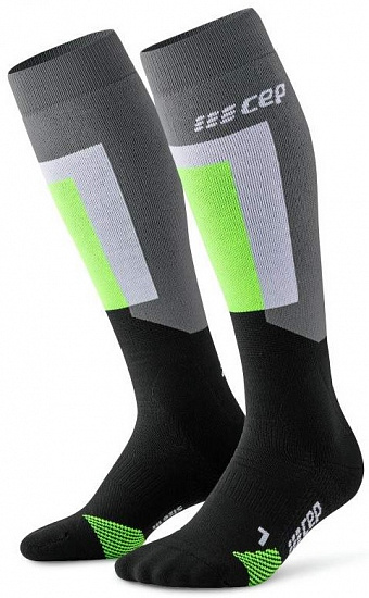 Носки женские CEP C214W Grey/Black - Фото 1 большая