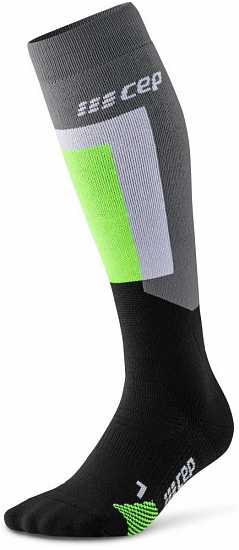 Носки женские CEP C214W Grey/Black - Фото 3 большая