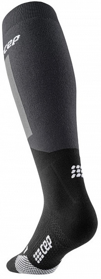 Носки мужские CEP C214M Thermo Skiing Tall V3 Black/Grey - Фото 2 большая